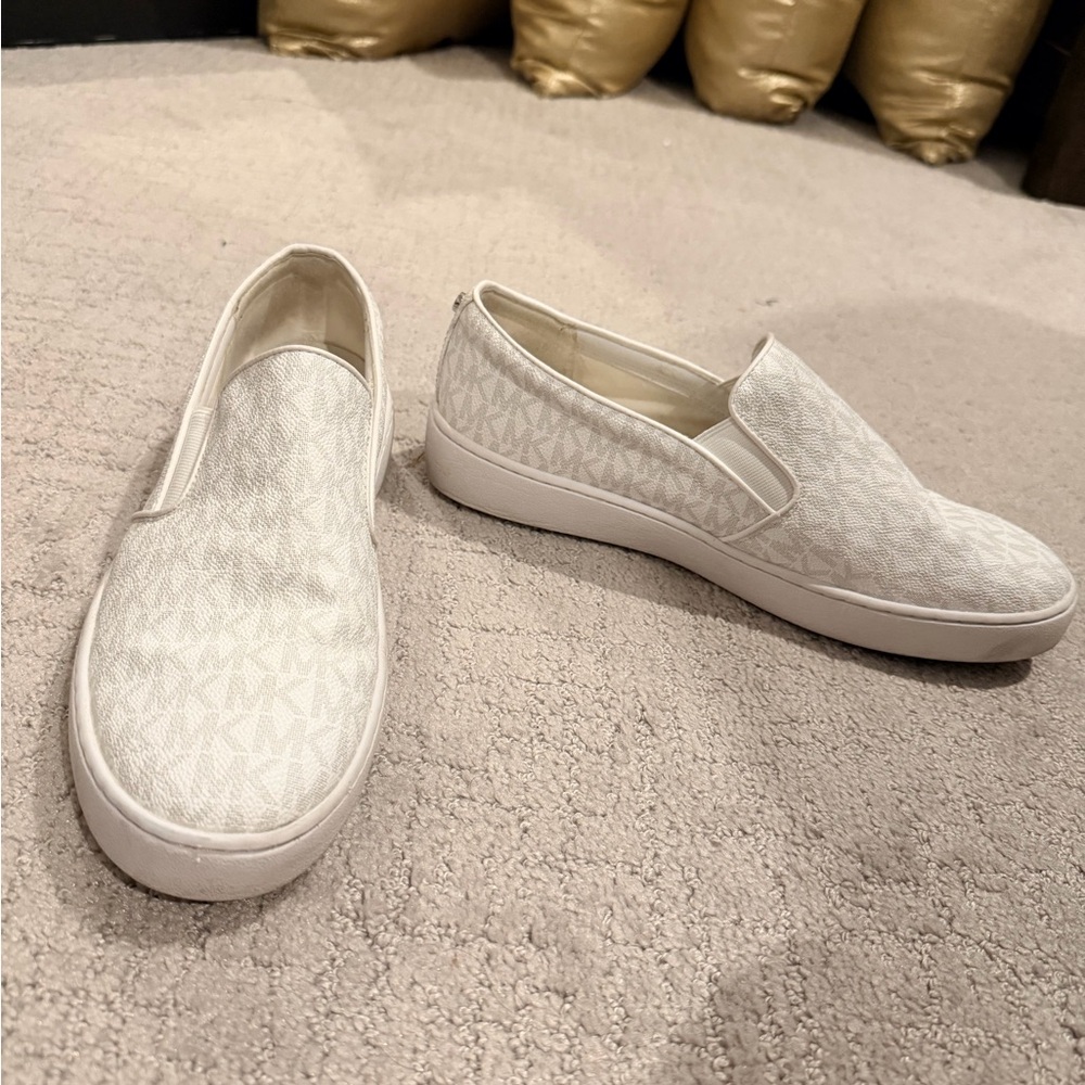 Michael Kors Cream Slip-On Shoes